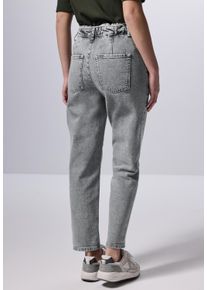 Damen Loose-fit-Jeans, grau, casual, Gr. 36, STREET ONE STUDIO, unifarben, Web, Jeans, 99% Baumwolle, 1% Elasthan, Jeans, in grauer Waschung