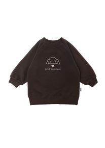 Liliput Herren Sweatshirt "petit croissant", braun, Gr. 86, bedruckt, 80% Baumwolle, 20% Polyester, Sweatshirts, aus weichem Material mit Baumwolle