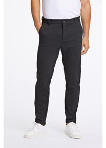 LINDBERGH Herren Stoffhose, schwarz, casual, Gr. M, Stoff, Obermaterial: 75% Polyester, 22% Viskose, 3% Elasthan, Hosen, mit Stretch