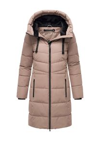Marikoo Damen Winterjacke "Natsukoo XVI", grau, Gr. L, Obermaterial: 100% Polyester, Jacken, Stepp Mantel mit großer Kapuze
