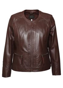 JCC Damen Bikerjacke "731-II", rot, Gr. 54, Obermaterial: 100% Leder, Schaf / Futter: 100% Baumwolle / Ärmelfutter: 100% Polyester, Jacken