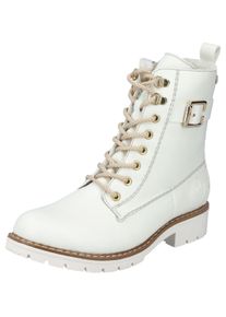Rieker Damen Winterstiefelette, Gr. 36, weiß, Lederimitat, klassisch, Schuhe, mit wasserabweisender RiekerTEX-Membran