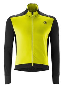 Gonso Herren Radtrikot "BAVELLA", gelb, Gr. S, 87% Polyester; 13% Elasthan, Trikots, Herren langarm Fahrradtrikot mit effizienter Wärmeisolierung