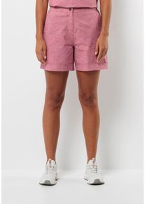 Jack Wolfskin Damen Shorts "KARANA SHORTS W", pink, Gr. XS, OBERSTOFF: 55% HANF, 45% BAUMWOLLE; Futter: 65% POLYESTER, 35% BAUMWOLLE, Hosen
