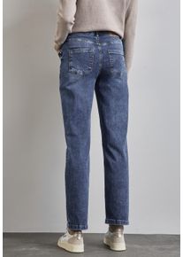 Street One Damen Weite Jeans, blau, casual, Gr. 26, unifarben, Jeans, 82% Baumwolle, 15% Polyester, 3% Elasthan, Jeans, 5-Pocket-Style
