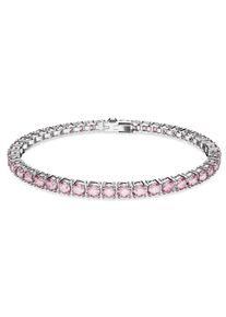 Swarovski Damen Tennisarmband "Matrix, 5648934, 5693927, 5648936, 5657665, 5648927, 5648930, 5657657", M, Metall, rosa, Metall, Armbänder, mit