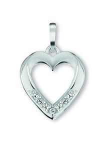 ONE ELEMENT Damen Ketten-Anhänger "Zirkonia Herz Herz Anhänger aus 925 Silber", Silber 925 (Sterlingsilber), silber, Silber 925 (Sterlingsilber),