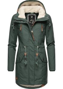 Ragwear Damen Wintermantel "Elsie", grün, casual, Gr. S, Außenmaterial: 65% Polyester, 35% Baumwolle, Innenfutter: 100% Polyester, Wattierung: 100%