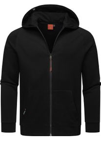 Ragwear Herren Kapuzensweatjacke "Zenway", schwarz, Basic, Gr. S, Sweatware, Obermaterial: 70% Baumwolle, 30% Polyester, Sweatjacken, Herren Basic