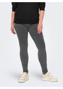 Only CARMAKOMA Damen Skinny-fit-Jeans "CARTHUNDER LIFEHW SKINNY P U DNM MG NOOS", blau, modisch, Gr. 44, unifarben, Denim/Jeans, Obermaterial: 53%