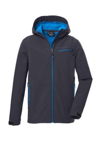 Killtec Kinder Softshelljacke "KOW 157 BYS SFTSHLL JCKT", blau, sportlich, Gr. 152, 100% Polyester, Jacken