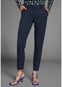 HECHTER PARIS Damen Anzughose, blau, feminin, Gr. 36, Web, Obermaterial: 90% Polyester, 10% Elasthan, Hosen, mit schmalem Bein-NEUE KOLLEKTION
