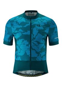 Gonso Herren Radtrikot "PADEON", blau, Gr. S, 100% Polyester, Trikots, Hohe Bewegungselastizität, Ventilations-Mesheinsätze