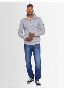 Herren Sweatjacke "ASGeenio", grau, Gr. XXXL, Alessandro Salvarini, Obermaterial: 65% Baumwolle, 35% Polyester, Sweatjacken, mit hohem Kragen