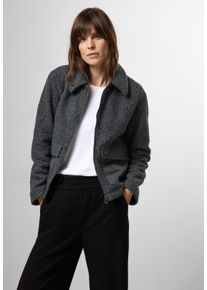 Cecil Damen Fellimitatjacke, grau, casual, Gr. XL, unifarben, Stoff, 100% Polyester, Jacken, super weich