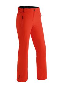 Maier Sports Damen Skihose "Vroni slim", rot, Gr. 42, 100% Polyester, Hosen, Damen Schneehose, wind- und wasserdicht, 2 RV-Taschen, Slim Fit