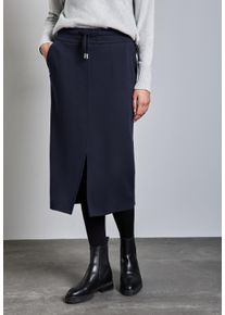 Street One Damen Maxirock, lila, casual, Gr. 36, unifarben, Stoff, 63% Polyester, 34% Viskose, 3% Elasthan, Röcke, mit Schlitz