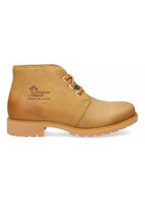 Panama Jack Damen Schnürboots "Bota", Gr. 39, gelb, Nubukleder, used, klassisch, Schuhe, mit Logoprägung
