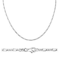 Firetti Damen Kette ohne Anhänger "Schmuck Geschenk Silber 925 Halsschmuck Halskette Figarokette", 45, Silber 925 (Sterlingsilber), B: 2,3mm, silber,