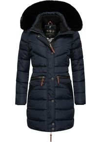 Navahoo Damen Steppmantel "Paula", blau, modisch, Gr. XXL, Oberstoff: 100% Polyester, Futter: 100% Polyester, Wattierung: 100% Polyester,