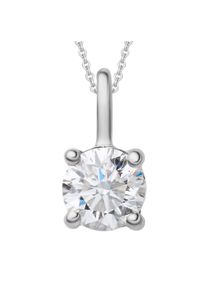 ONE ELEMENT Damen Ketten-Anhänger "0.25 ct Diamant Brillant Anhänger aus 585 Weißgold", 0.25 ct mit Diamant, Weißgold 585-Gold, silber, Weißgold 585,