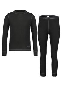 Icepeak Kinder Shirt & Hose "Icepeak IVESDALE JR", schwarz, sportlich, Gr. 140, Jersey, Obermaterial: 100% Polyester, KOB Set-Artikel