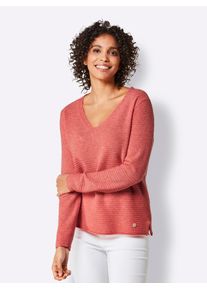 Damen Kaschmirpullover "Kaschmir-Pullover", orange, Gr. 36, CREATION L PREMIUM, unifarben, 100% Kaschmir, Pullover