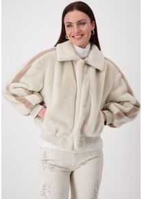 monari Damen Outdoorjacke, beige, modisch, Gr. 46, mehrfarbig, gemustert, Steppware, Obermaterial: 100% Polyester. Futter: 100% Polyester, Jacken,