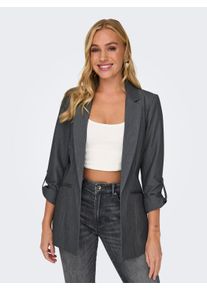 Only Damen Kurzblazer "ONLKAYLE-ORLEEN 3/4 BLAZER TLR NOOS", grau, modisch, Gr. 36, meliert, Web, Obermaterial: 92% Polyester, 8% Elasthan, Blazer