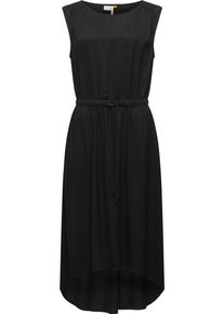 Ragwear Damen Sommerkleid "Sirocco", schwarz, modisch, Gr. M, Material: 100% Viskose, Kleider, stylisches Shirtkleid mit Taillenband