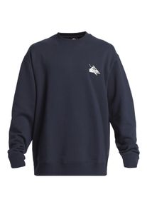 Quiksilver Herren Sweatshirt "DNA Petroglyph", blau, Gr. M, [Hauptstoff] 45% Baumwolle, 40% Baumwolle, 15% Polyester, Sweatshirts
