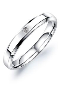 Firetti Partnerring "Schmuck Geschenk "LIEBE" Shine", 52, Edelstahl, 3mm, silber, Edelstahl, Fingerringe, mit Zirkonia (synth.)