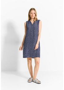 Cecil Damen Sommerkleid, blau, casual, Gr. XL, unifarben, Stoff, 100% Viskose, Kleider, aus Viskose