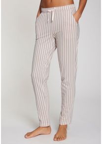 s.Oliver Damen Schlafhose, Gr. 32, rosa, Single Jersey, Obermaterial: 50% Baumwolle, 50% Viskose, gestreift, Basic, Hosen, mit schönem Muster