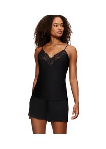 Triumph Damen Pyjama "Wild Azalea Florale PSW", Gr. 40, schwarz, Satin, Obermaterial: 100% Lyocell. Spitze: 88% Polyamid, 12% Elasthan, unifarben,