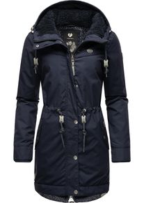 Ragwear Damen Winterjacke "YM-Canny", blau, casual, Gr. S, Außenmaterial: 65% Polyester, 35% Baumwolle, Innenfutter: 100% Polyester, Wattierung: 100%