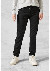 Cecil Damen Röhrenhose, grau, casual, Gr. 25, unifarben, Web, 96% Baumwolle, 4% Elasthan, Hosen, 4-Pocket Style