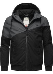 Ragwear Herren Winterjacke "Wings", schwarz, casual, Gr. XXXL, Außenmaterial: Oberer Teil: 65% Polyester, 35% Baumwolle; Unterer Teil: 100%