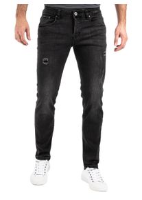 PEAK TIME Herren Slim-fit-Jeans "München", grau, Basic, Gr. 30, Abriebeffekte, Destroyed-Effekte, Denim/Jeans, Obermaterial: 87% Baumwolle, 9%