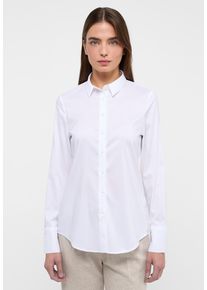 Eterna Damen Hemdbluse "FITTED", weiß, klassisch, Gr. 42, 4% Elasthan, 26% Polyamid, 70% Lyocell, Blusen, EASY IRON (bügelleicht)
