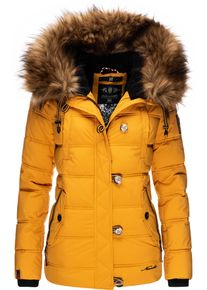 Navahoo Damen Winterjacke "Zoja", gelb, casual, Gr. XS, Oberstoff: 100% Polyester, Futter: 100% Polyester, Wattierung: 100% Polyester, Ärmelfutter: