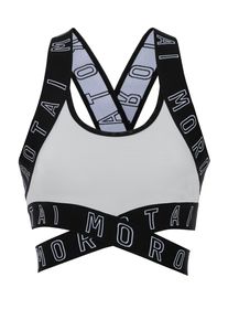 MOROTAI Damen Sport-BH "MOROTAI Damen MOROTAI Cross Bra", Gr. S, grau, 90% Polyester, 10% Elasthan, BHs