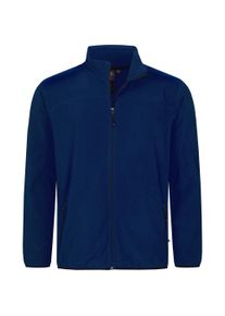 DEPROC Active Herren Fleecejacke "KIRKVALE II MEN", blau, casual, Gr. 48, 100% Polyester, Jacken, weiche Fleecejacke in traditioneller Optik