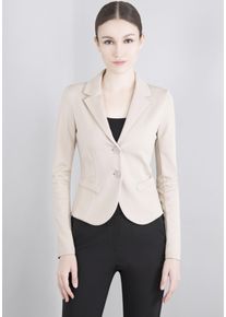 Imperial Damen Kurzblazer, beige, feminin, Gr. XXL, Web, Obermaterial: 60% Viskose, 35% Polyamid, 5% Elasthan, Blazer, mit Stretch