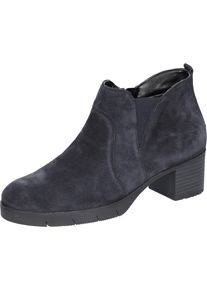 Waldläufer WALDLÄUFER Damen Ankleboots "H-NADJA", Gr. 3,5, blau, Veloursleder, elegant, Schuhe, mit Reißverschluss, H-Weite