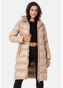 Cipo & Baxx CIPO & BAXX Damen Winterjacke "Jacken", beige, casual, Gr. S, unifarben, 100% Polyamid, Jacken, im Eleganten Design, WM137