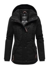 Marikoo Damen Winterjacke "Bikoo", schwarz, modisch, Gr. S, Oberstoff: 100% Baumwolle, Futter: 100% Polyester, Wattierung: 100% Polyester,