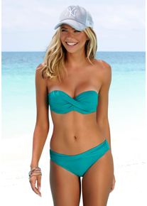 s.Oliver Damen Bikini-Hose "Spain", blau, Gr. 36, unifarben, Microfaser, Microfaser, Badehosen, mit gedrehtem Bündchen