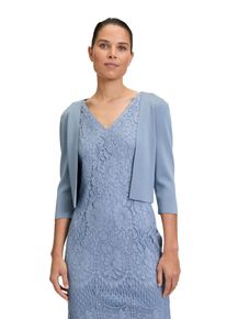 Vera Mont Damen Strickjacke "Vera Mont Strickbolero langarm", blau, feminin, Gr. XXL, Strick, Obermaterial: 62% Viskose, 34% Polyamid, 4% Elasthan.,