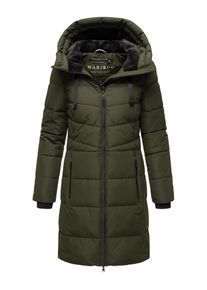 Marikoo Damen Winterjacke "Natsukoo XVI", grün, Gr. XL, Obermaterial: 100% Polyester, Jacken, Stepp Mantel mit großer Kapuze